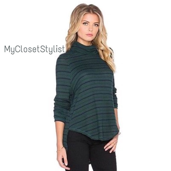 Free People Sweaters - Free People Thermal Turtleneck Knit Top High-Low NWT Tunic XS S